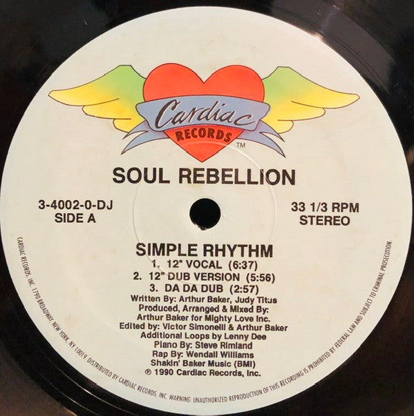 Soul Rebellion : Simple Rhythm (12", Promo)
