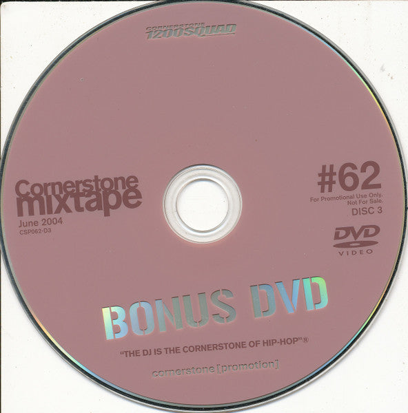 Various : The Cornerstone Player 062 (CD, Comp, Promo + CD, Comp, Mixed, Promo + DVD, Co)