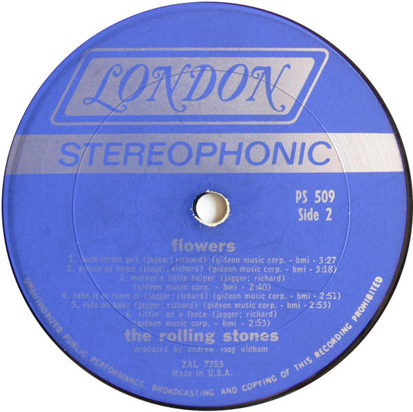 The Rolling Stones : Flowers (LP, Comp)