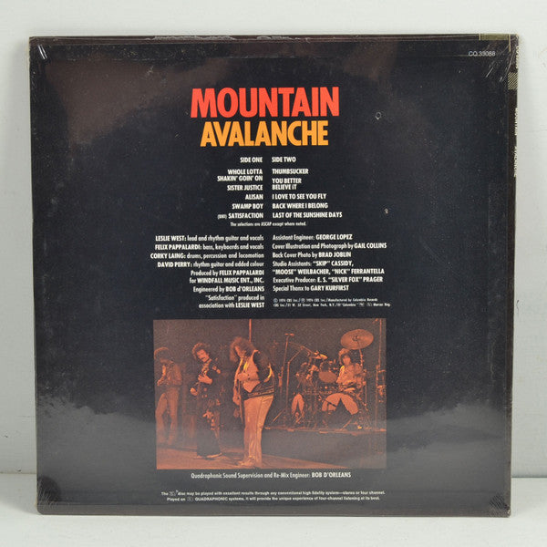 Mountain : Avalanche (LP, Album, Quad)