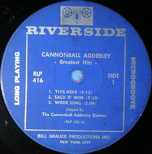 Cannonball Adderley : Greatest Hits (LP, Comp, Mono)