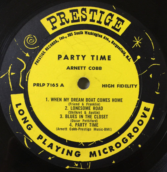 Arnett Cobb : Party Time (LP, Album, Mono)