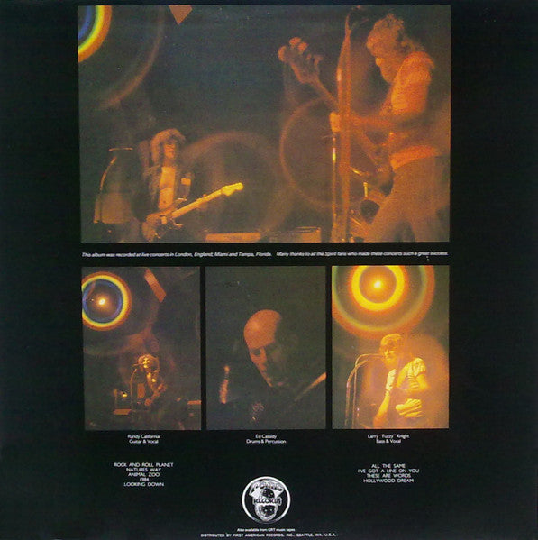 Spirit (8) : Live Spirit (LP, Album)