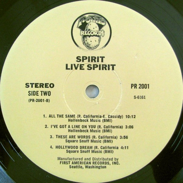 Spirit (8) : Live Spirit (LP, Album)