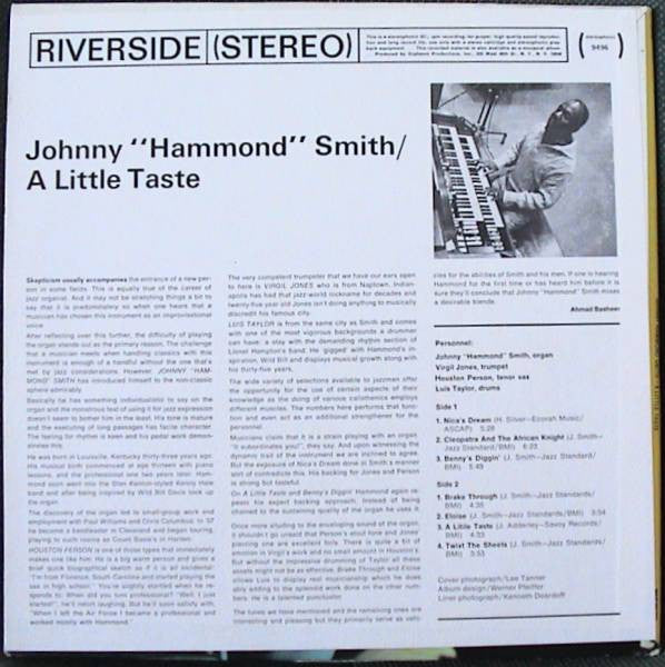 Johnny Hammond : A Little Taste (LP, Album, RP)