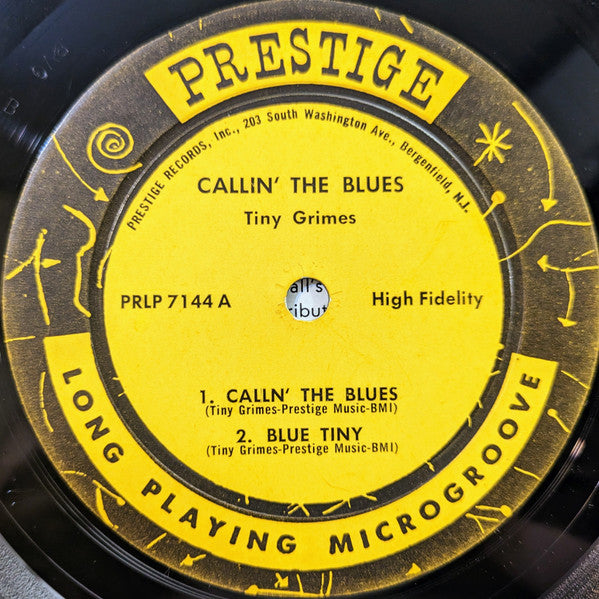 Tiny Grimes / J.C. Higginbotham : Callin' The Blues (LP, Album, Mono)