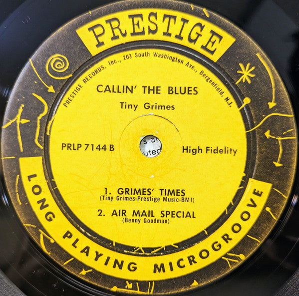 Tiny Grimes / J.C. Higginbotham : Callin' The Blues (LP, Album, Mono)