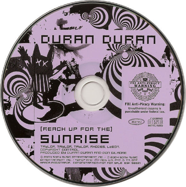 Duran Duran : (Reach Up For The) Sunrise (CD, Single, Promo)