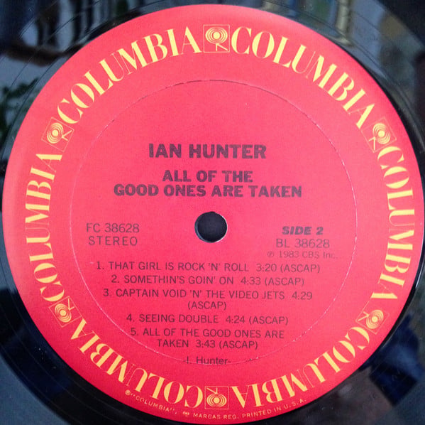 Ian Hunter : All Of The Good Ones Are Taken (LP, Album, Pit)