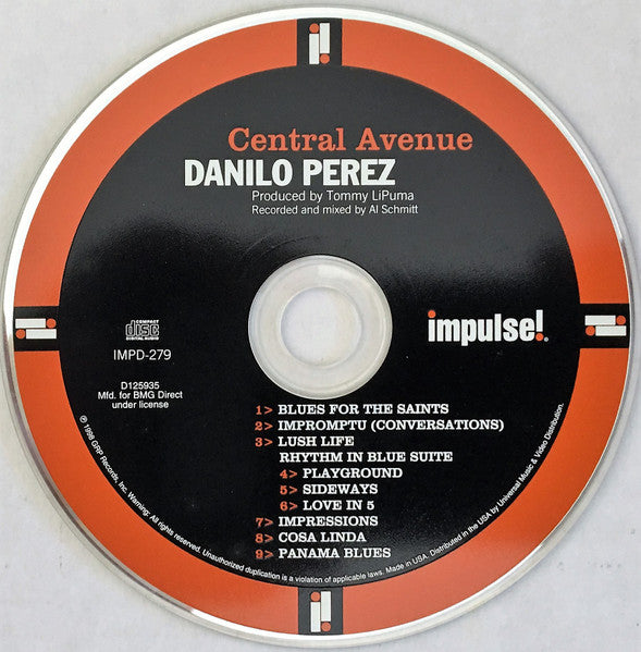Danilo Perez : Central Avenue (CD, Album, Club)