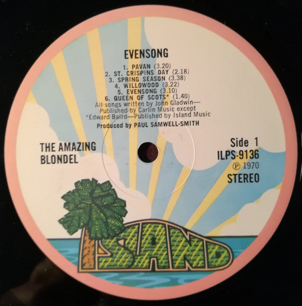 Amazing Blondel : Evensong (LP, Album, Gat)