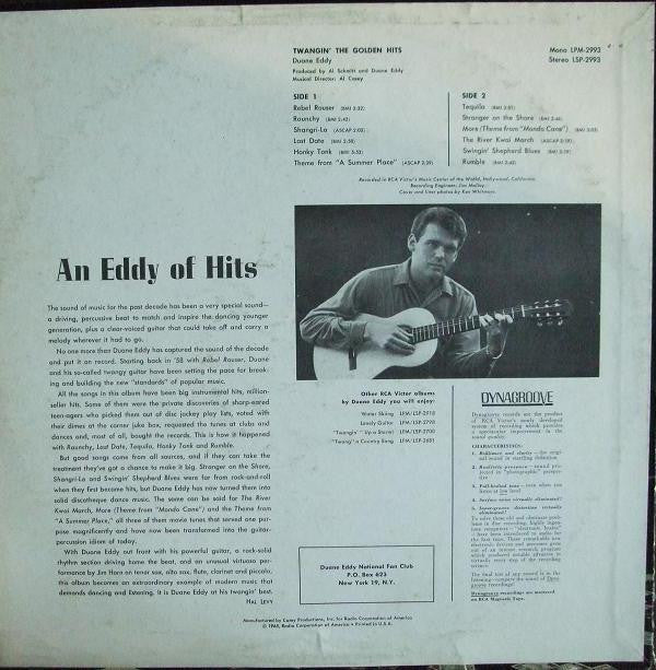 Duane Eddy : Twangin' The Golden Hits (LP, Mono)