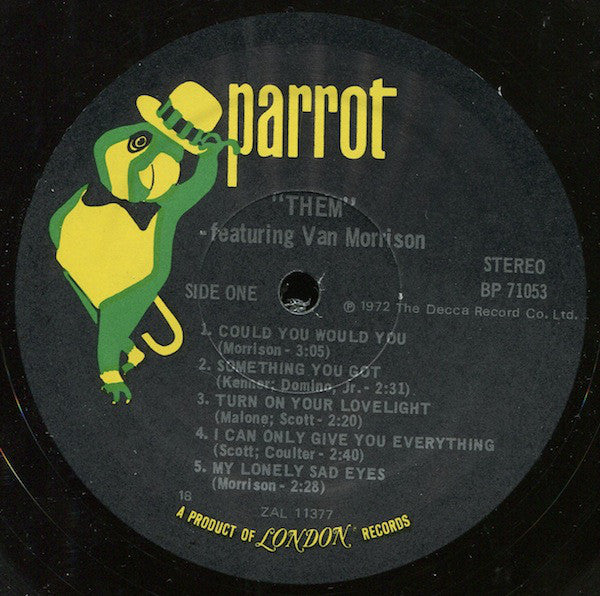 Them (3) Featuring Van Morrison : Them Featuring Van Morrison (2xLP, Comp, RE, Pre)