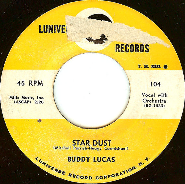 Buddy Lucas : Bo-Lee / Star Dust (7")