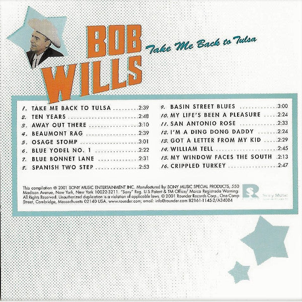 Bob Wills : Take Me Back To Tulsa (HDCD, Comp)