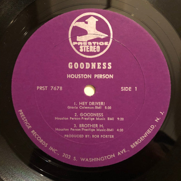 Houston Person : Goodness! (LP, Album)