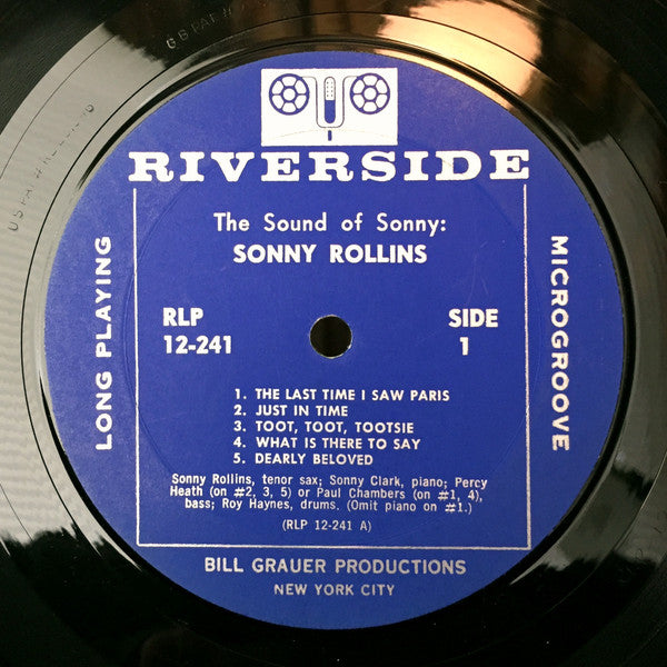 Sonny Rollins : The Sound Of Sonny (LP, Album, Mono, RP, Mic)