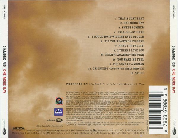 Diamond Rio : One More Day (CD, Album, Enh)