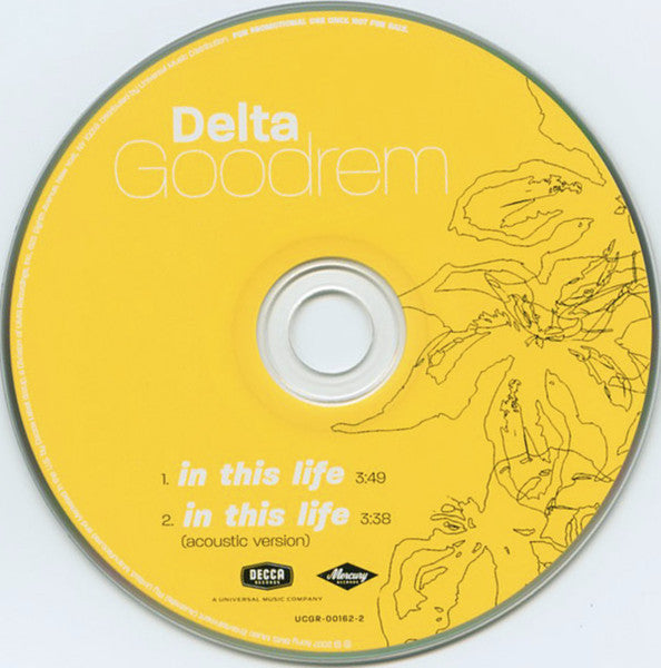 Delta Goodrem : In This Life (CD, Single, Promo)