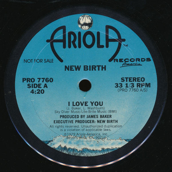 New Birth : I Love You (12", Promo)