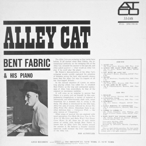 Bent Fabric : Alley Cat (LP, Album, Mono)