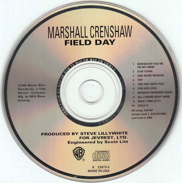 Marshall Crenshaw : Field Day (CD, Album, RE)