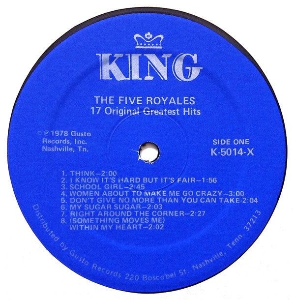 The Five Royales* : 17 Hits (LP, Comp, Blu)