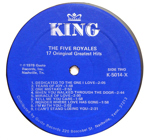 The Five Royales* : 17 Hits (LP, Comp, Blu)