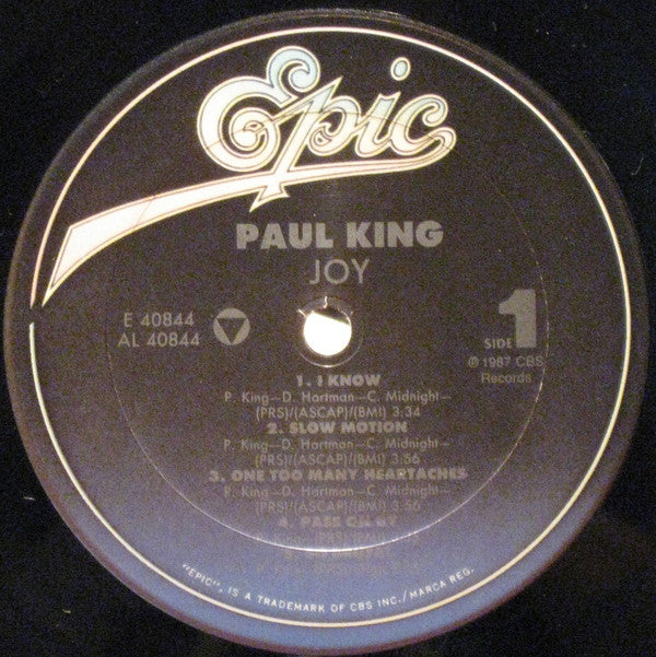 Paul King (2) : Joy (LP, Album)