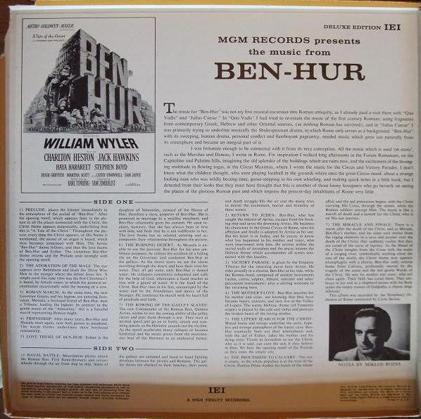 Miklós Rózsa : Ben-Hur (Box, Dlx + LP)