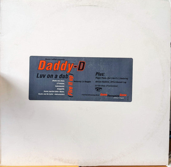 Daddy D Featuring Liz Vaughn : Luv On A Dub (Fire It Up) (12", Promo)