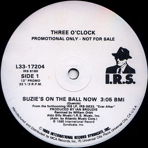 The Three O'Clock : Suzie's On The Ball Now (12", Promo)