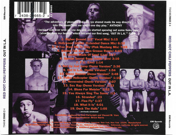 Red Hot Chili Peppers : Out In L.A. (CD, Comp, Promo)