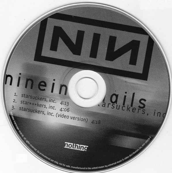 Nine Inch Nails : Starsuckers, Inc. (CD, Single, Promo)