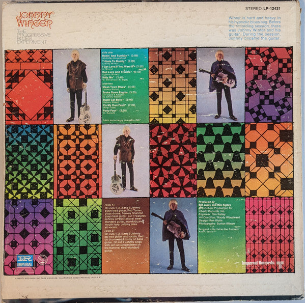 Johnny Winter : The Progressive Blues Experiment (LP, Album, Abb)