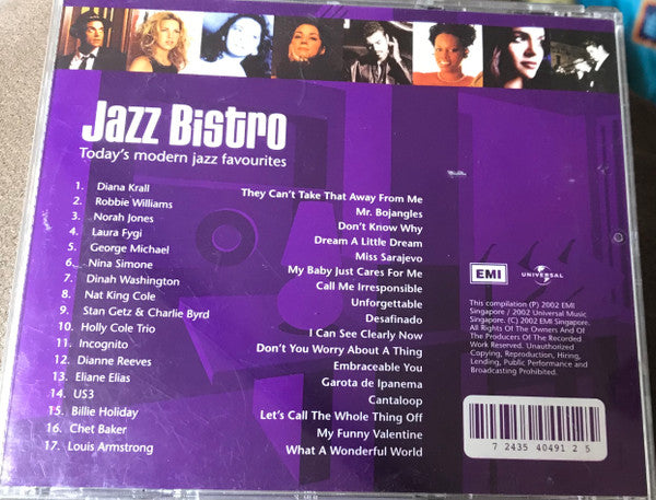 Various : Jazz Bistro - Today's Modern Jazz Favourites (CD, Comp)