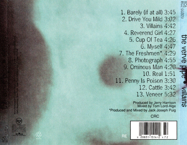 The Verve Pipe : Villains (CD, Album, Club)