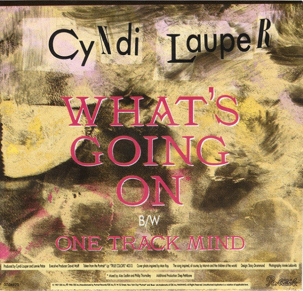 Cyndi Lauper : What's Going On (7", Single, Styrene)