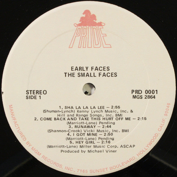 Small Faces : Early Faces (LP, Comp)