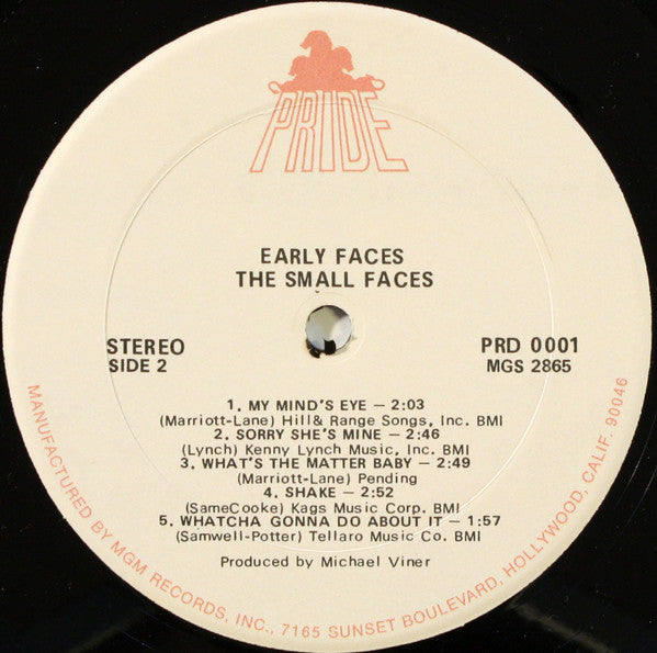 Small Faces : Early Faces (LP, Comp)