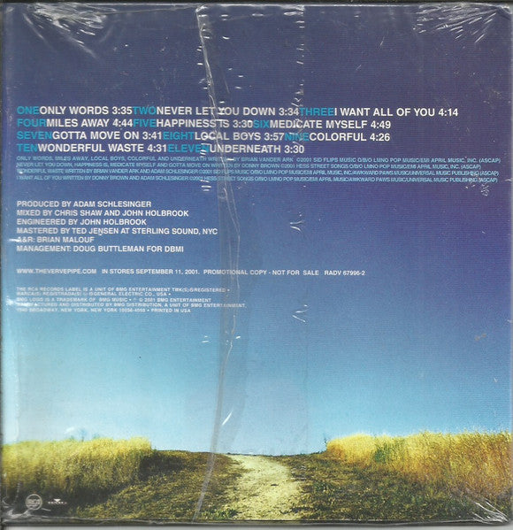The Verve Pipe : Underneath (CD, Advance, Album, Promo)