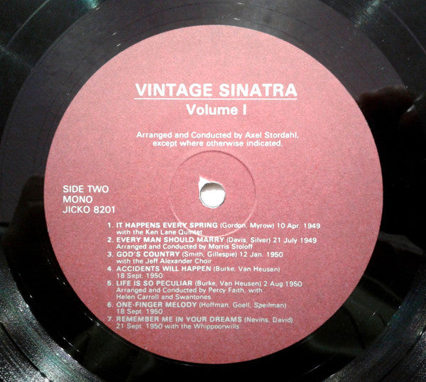 Frank Sinatra : Vintage Sinatra Vol. 1 (LP, Comp)