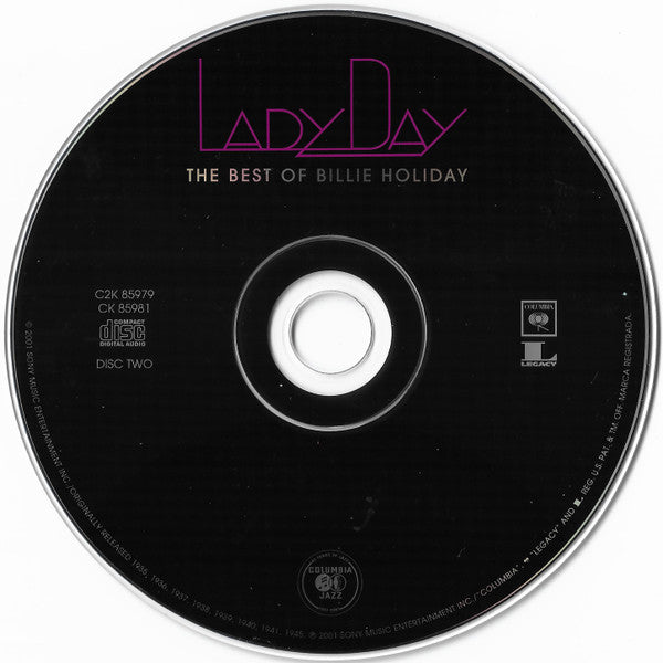 Billie Holiday : Lady Day: The Best Of Billie Holiday (2xCD, Comp, RM)