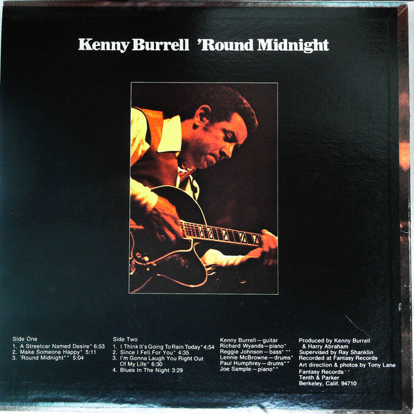 Kenny Burrell : 'Round Midnight (LP, Album, Ind)