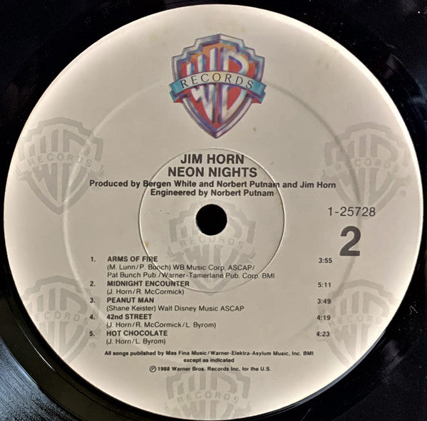 Jim Horn : Neon Nights (LP, Album, Spe)