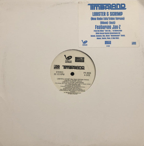 Timbaland : Lobster & Scrimp (12", Promo)