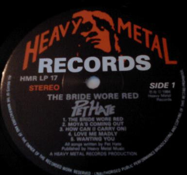 Pet Hate : The Bride Wore Red (LP, Album)