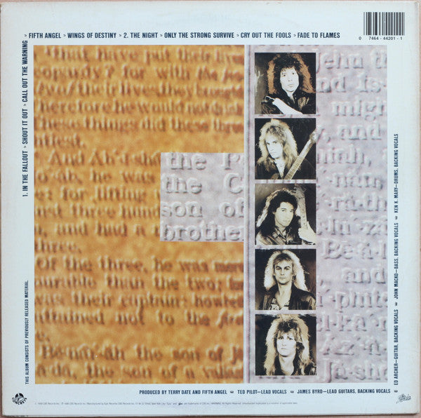 Fifth Angel : Fifth Angel (LP, Album, RE)