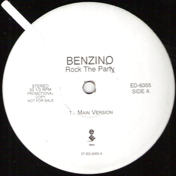 Benzino : Rock The Party (12", Promo)