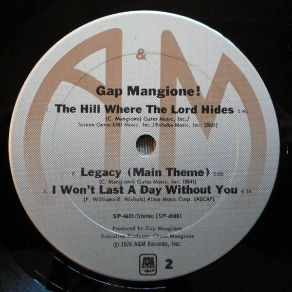 Gap Mangione : Gap Mangione ! (LP, Album)